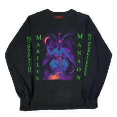 90s MARILYN MANSON WHEN I'M GOD ロンT XL Vintage Marilyn Manson 