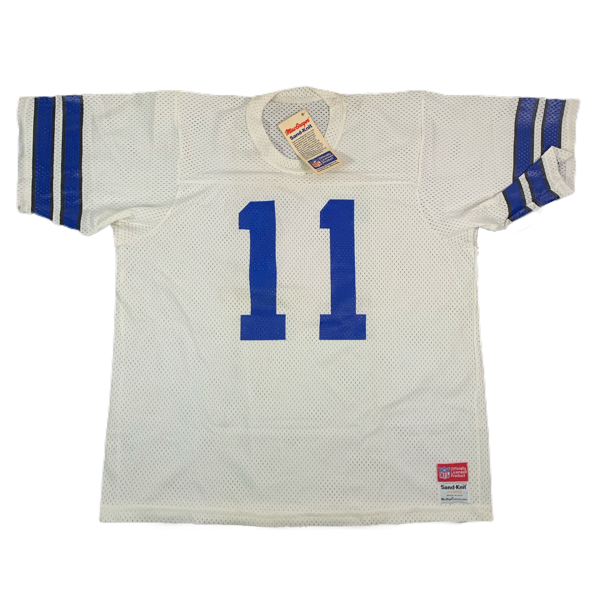Vintage Sand Knit &quot;Jeff George&quot; Indianapolis Colts Football Jersey - jointcustodydc