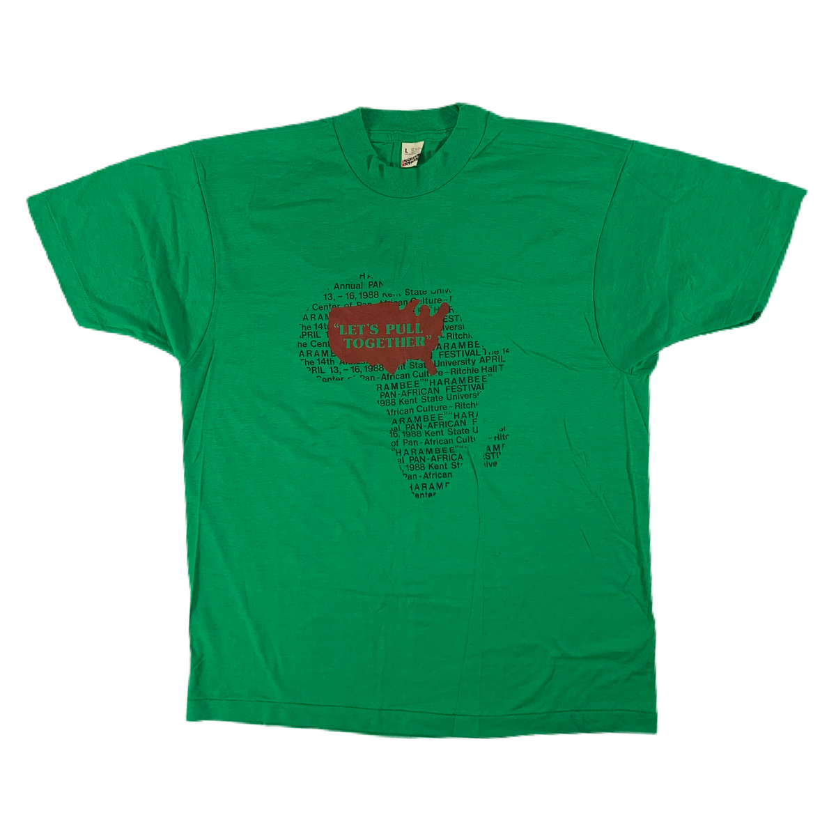 Vintage Pan-African Festival &quot;Let&#39;s Pull Together&quot; T-Shirt