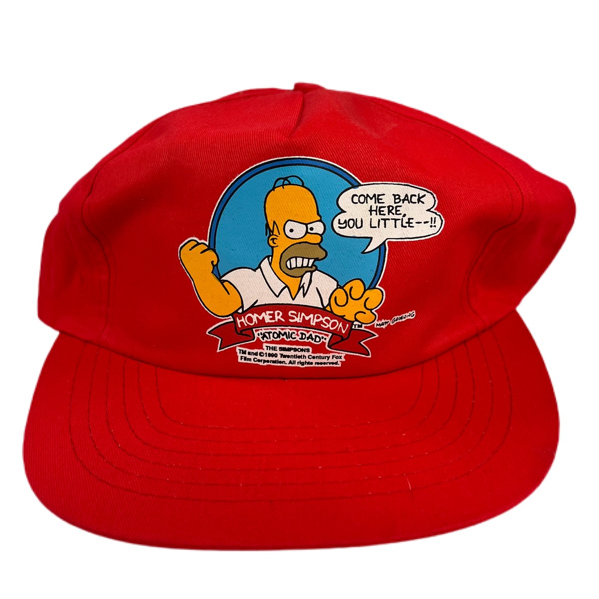 Vintage The Simpsons &quot;Atomic Dad&quot; Homer Hat