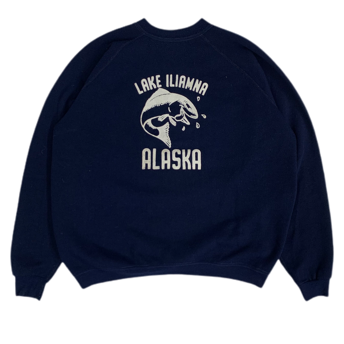 Vintage Lake Iliamna &quot;Alaska&quot; Raglan Sweatshirt