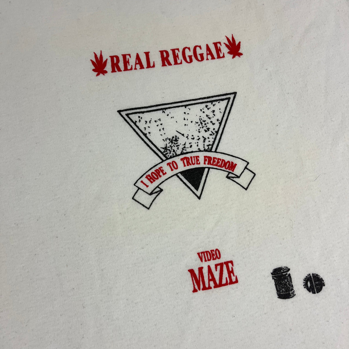 Vintage Real Reggae &quot;Video Maze&quot; Peaceful Records T-Shirt