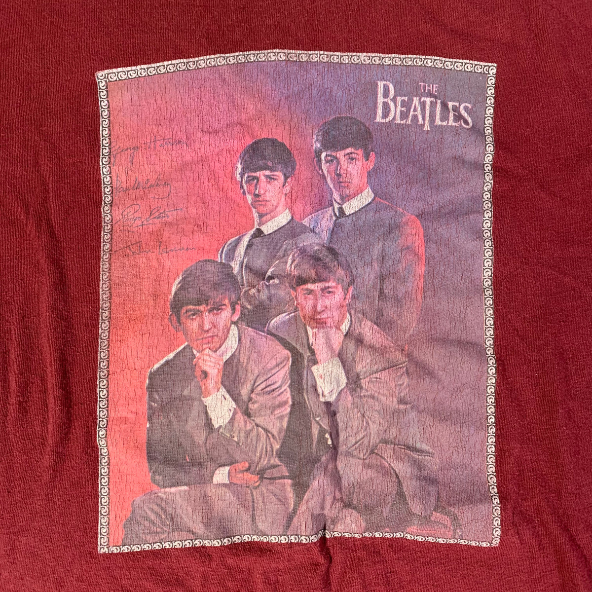 Vintage The Beatles &quot;Iron On&quot; T-Shirt