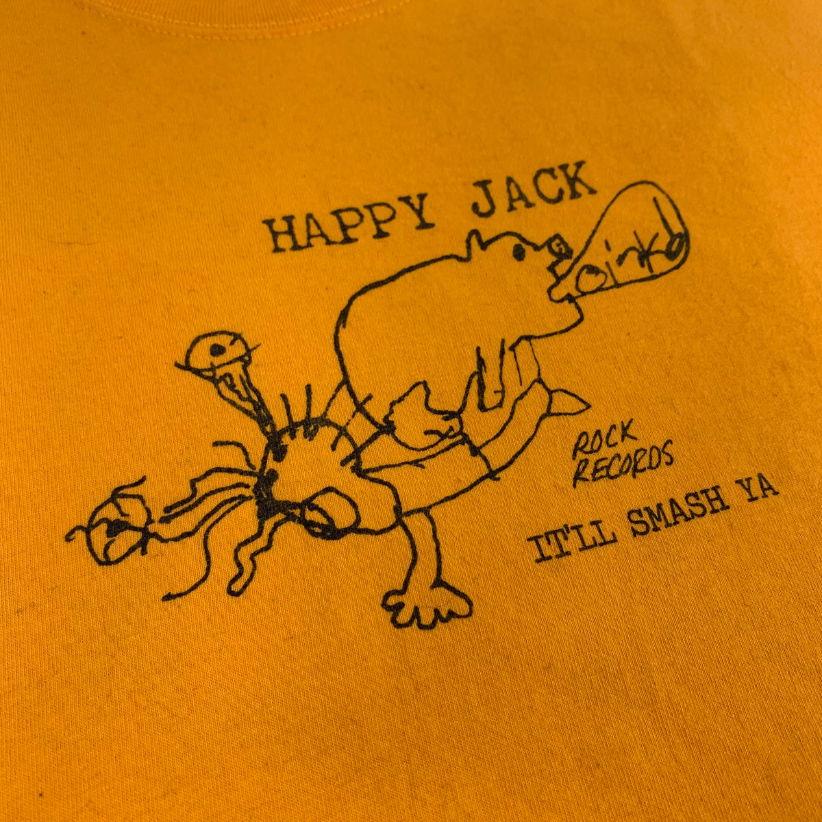 Vintage Robert Pollard Guided By Voices &quot;Happy Jack Rock Records&quot; T-Shirt