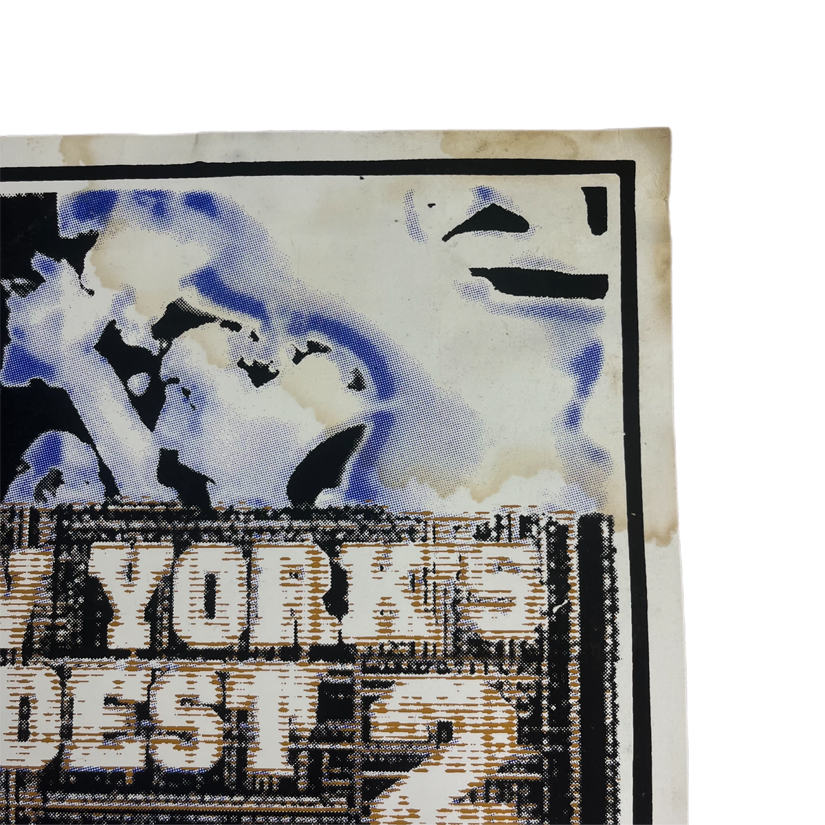 Vintage New York&#39;s Hardest 2 &quot;Black Pumpkin Records&quot; Silk Screen Poster