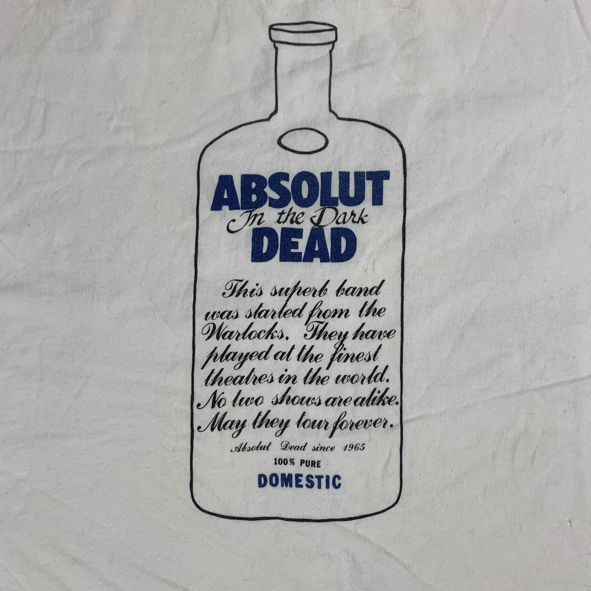 Vintage Absolut Dead &quot;Dead Head&quot; T-Shirt