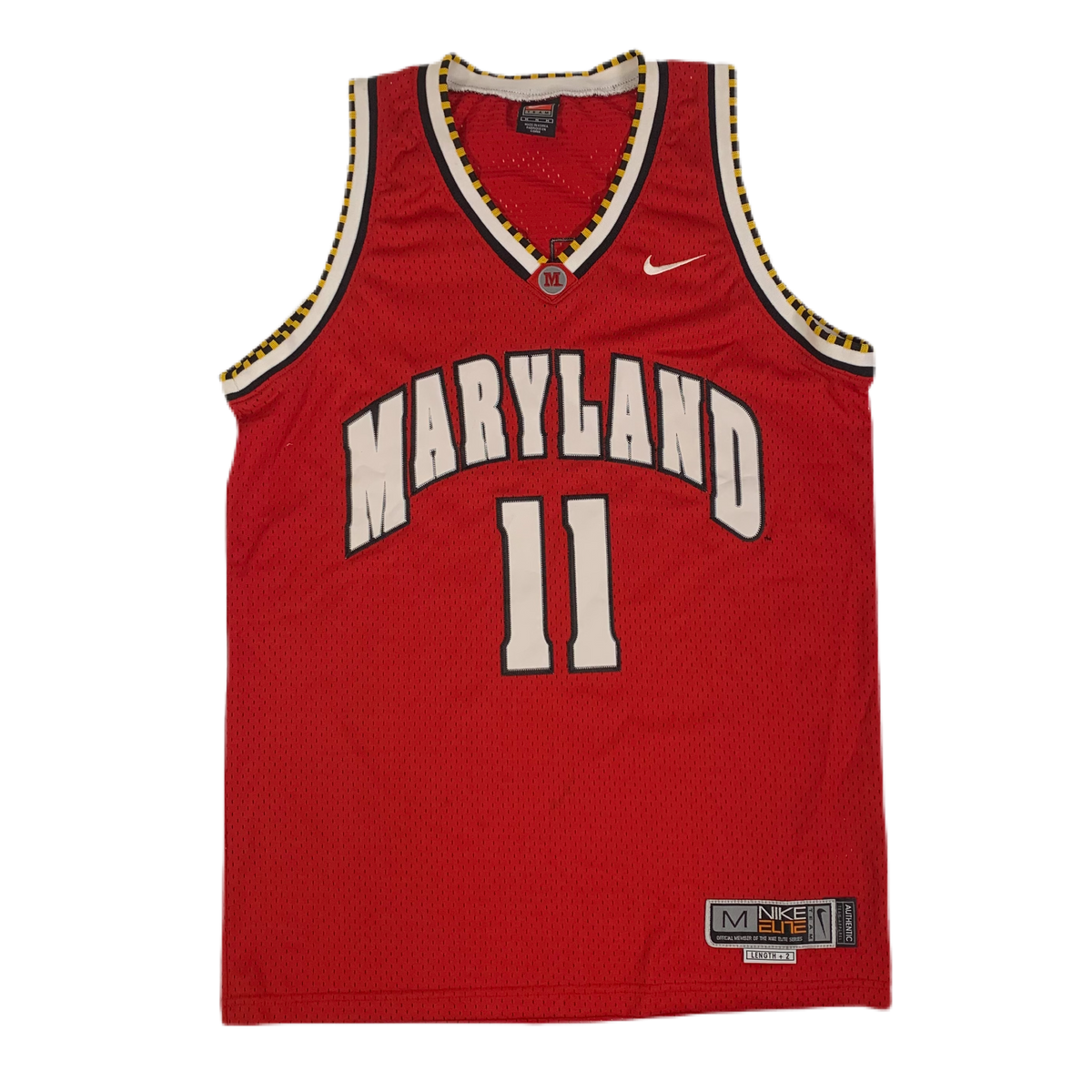 Vintage Nike Elite &quot;Maryland&quot; #11 Basketball Jersey