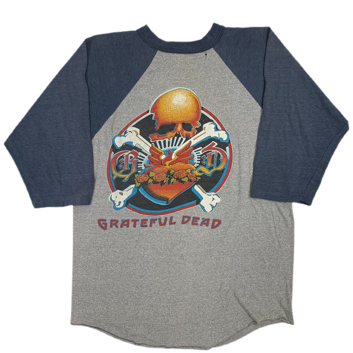 Vintage Grateful Dead &quot;Blue Rose&quot; Raglan Shirt