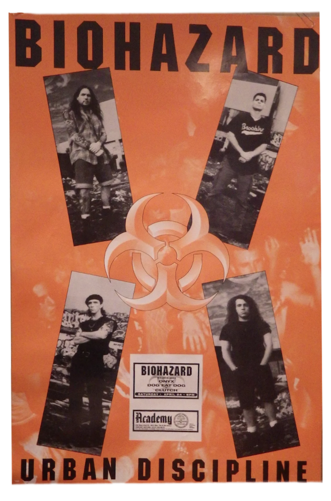 Vintage Original Biohazard “Urban Discipline” Poster