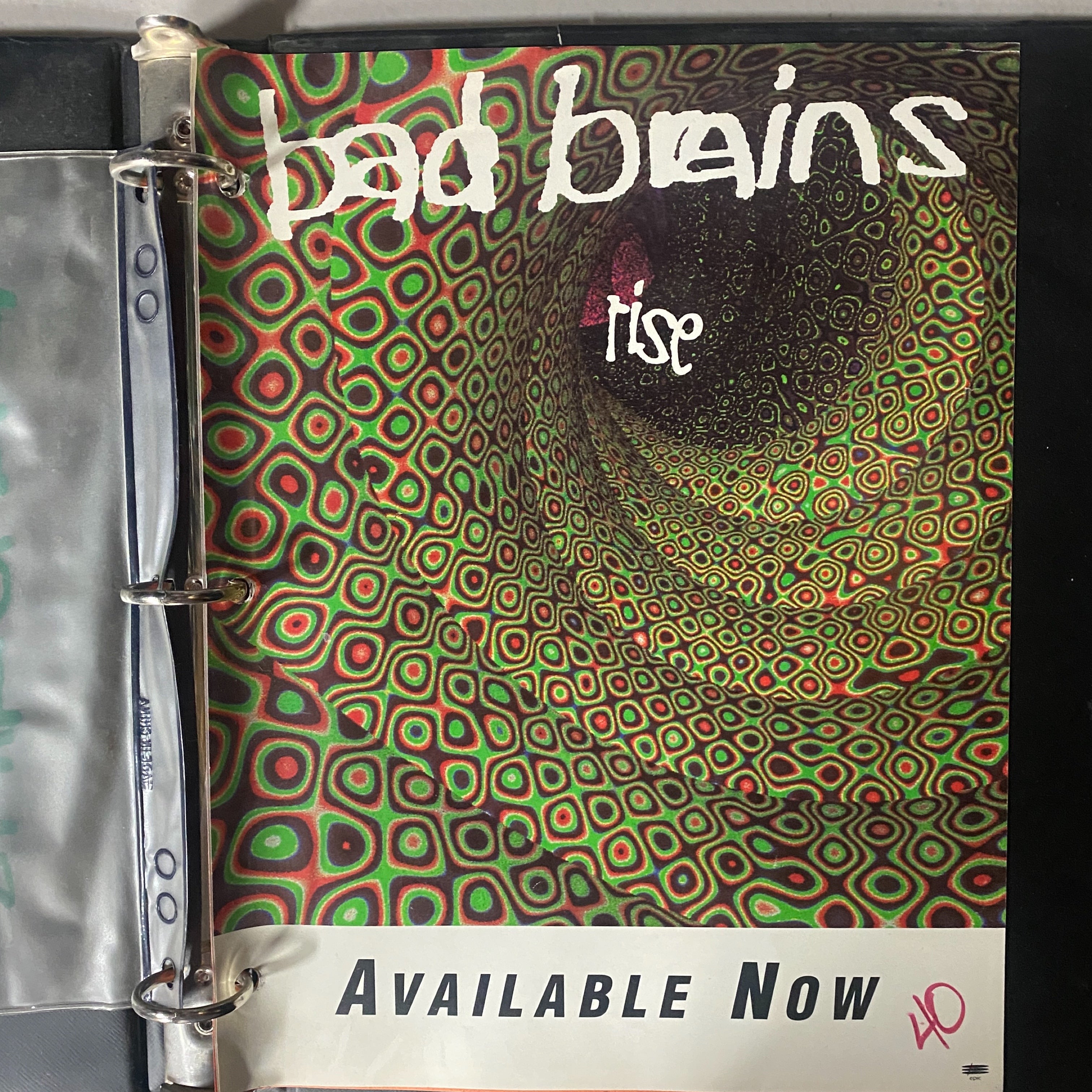 Vintage Bad Brains Rise Binder + Pencil Case Press Kit