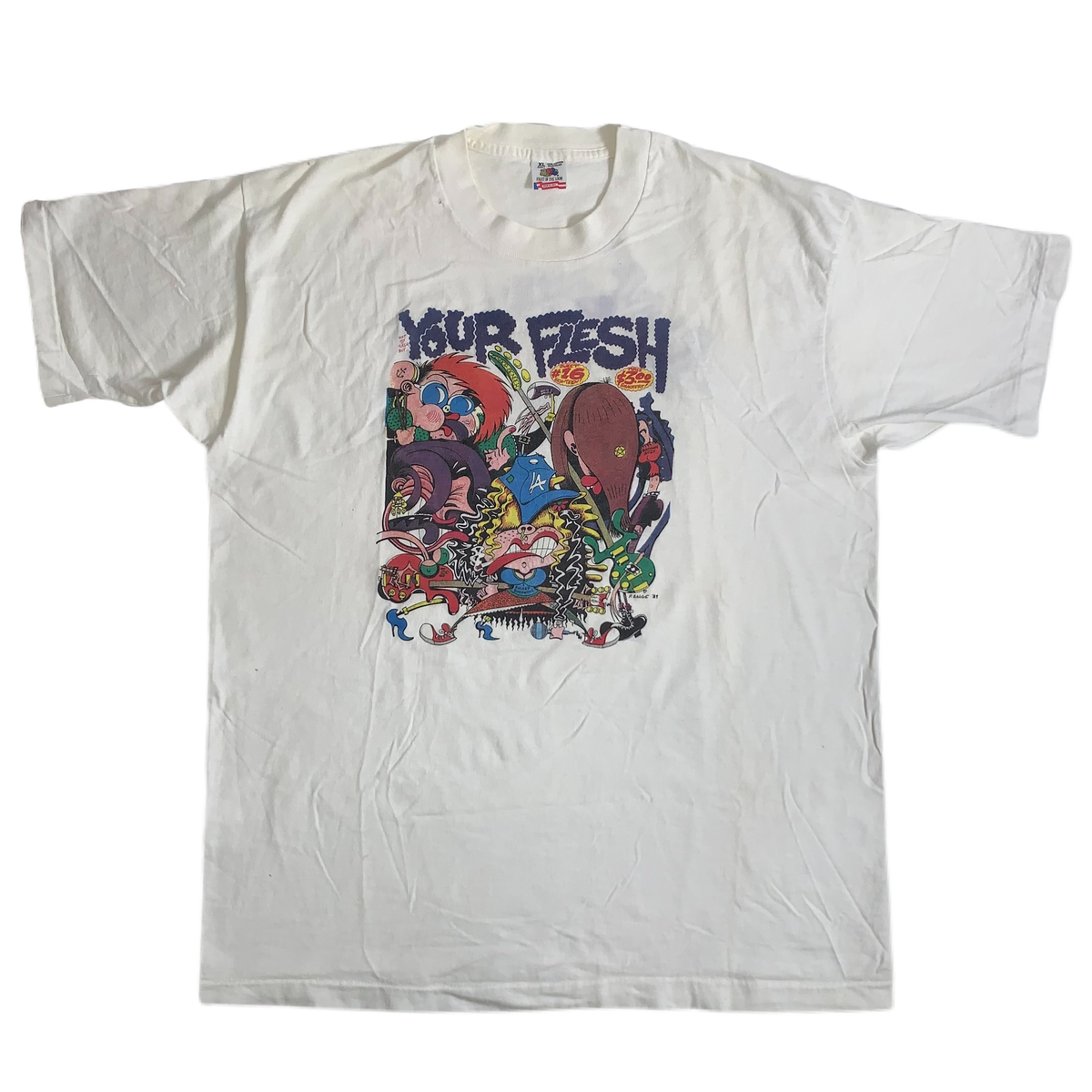 Vintage Your Flesh Magazine &quot;Peter Bagge&quot; T-Shirt