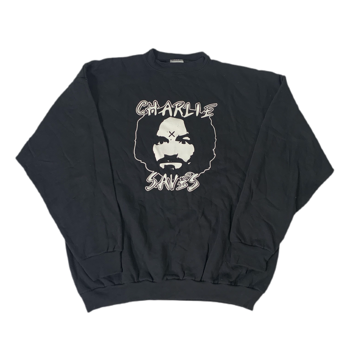 Vintage Charles Manson “Manson Saves” Manson Family Crewneck Sweatshirt