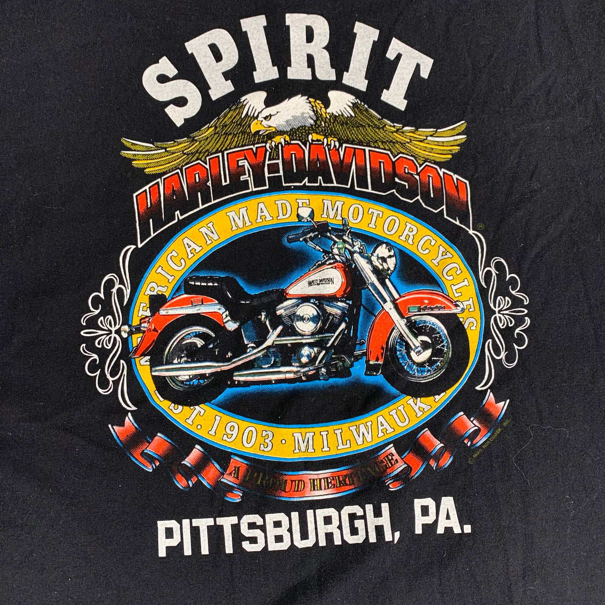 Vintage Harley-Davidson &quot;Pittsburgh, PA&quot; T-Shirt