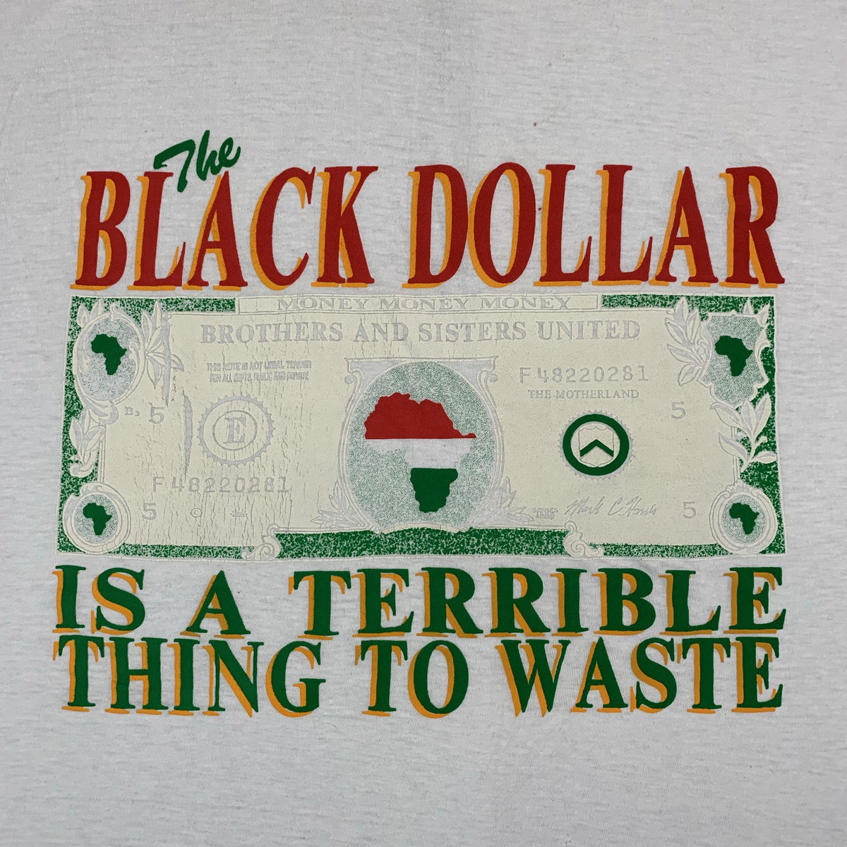 Vintage Africa &quot;The Black Dollar&quot; T-Shirt - jointcustodydc
