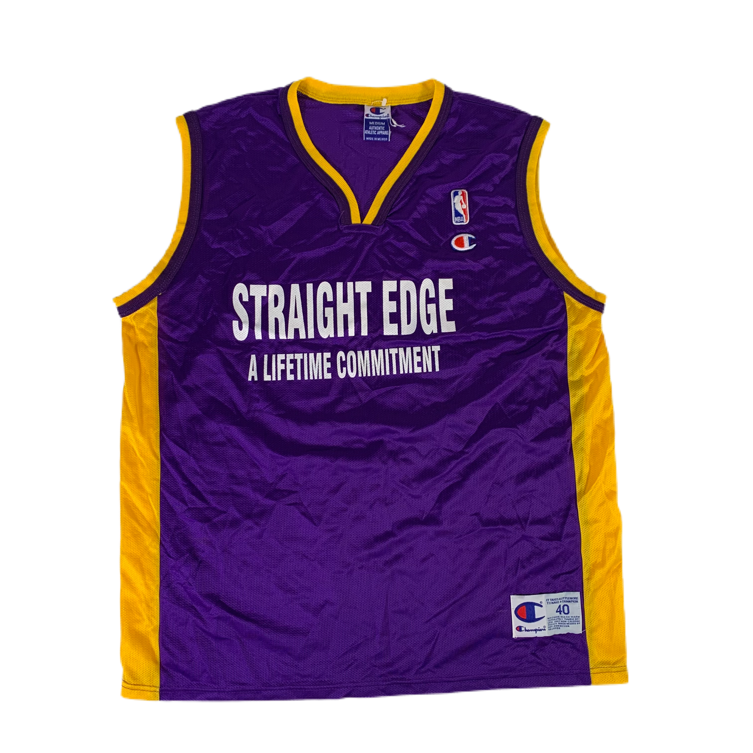 Vintage Straight Edge A Lifetime Commitment Champion Jersey