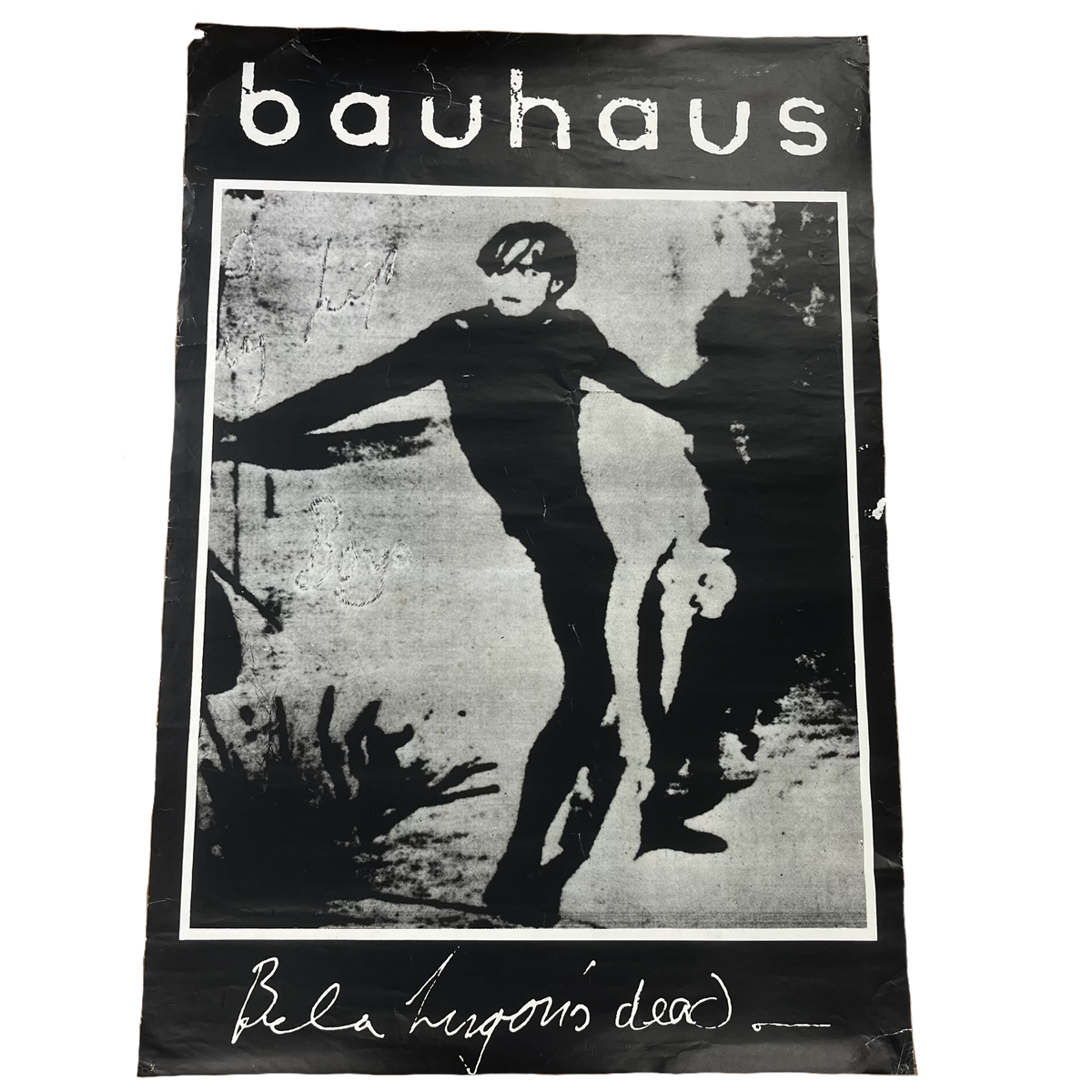 Vintage Bauhaus &quot;Bela Lugosi Is Dead&quot; Conrad Veidt Small Wonder Records Poster