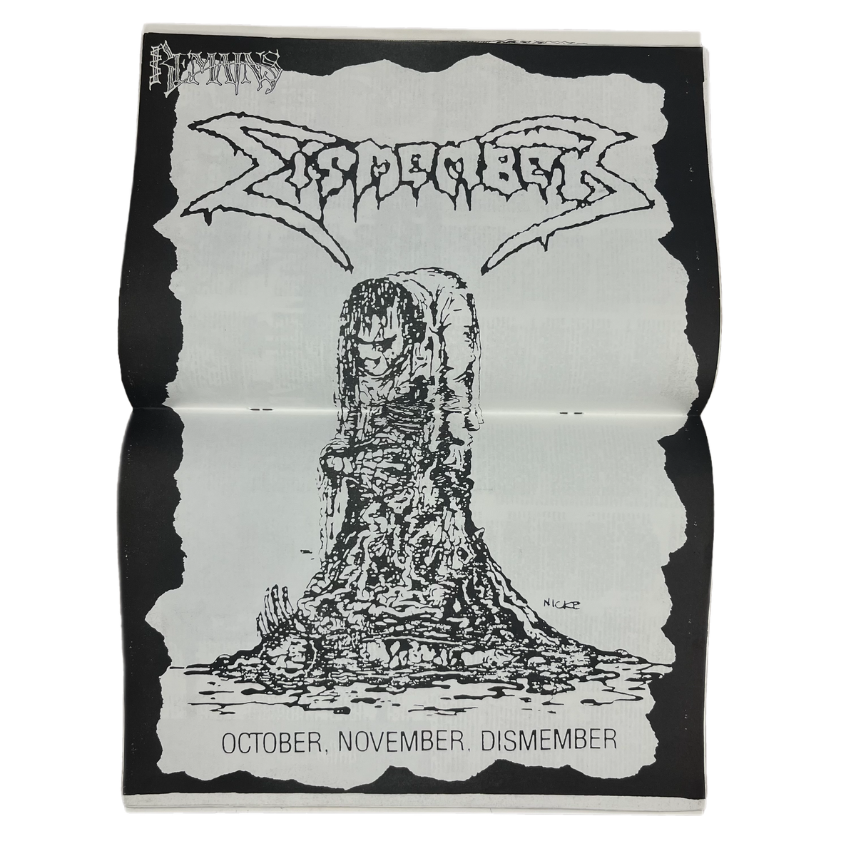 Vintage Remains Fanzine &quot;Dismember Poster&quot; Issue #4 German Copy