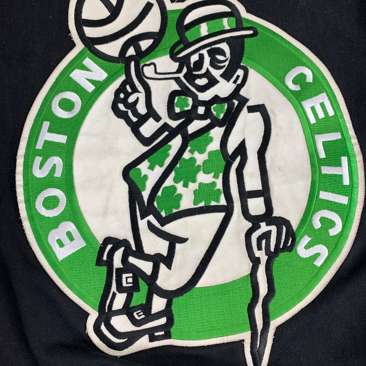 Vintage Boston Celtics &quot;Jeff Hamilton&quot; NBA Leather Jacket