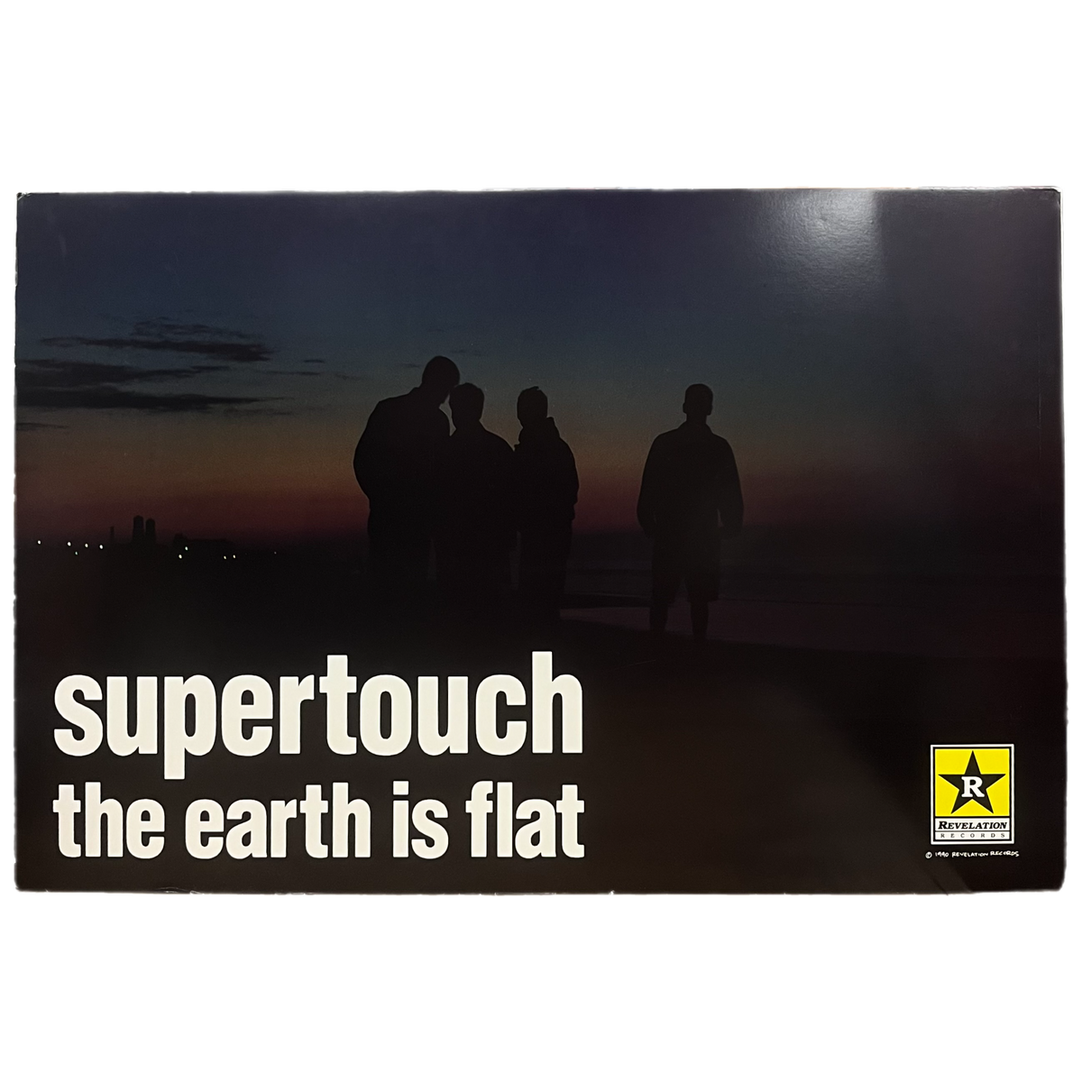 Vintage Supertouch &quot;The Earth Is Flat&quot; Revelation Records Foam Mounted Promotional Poster
