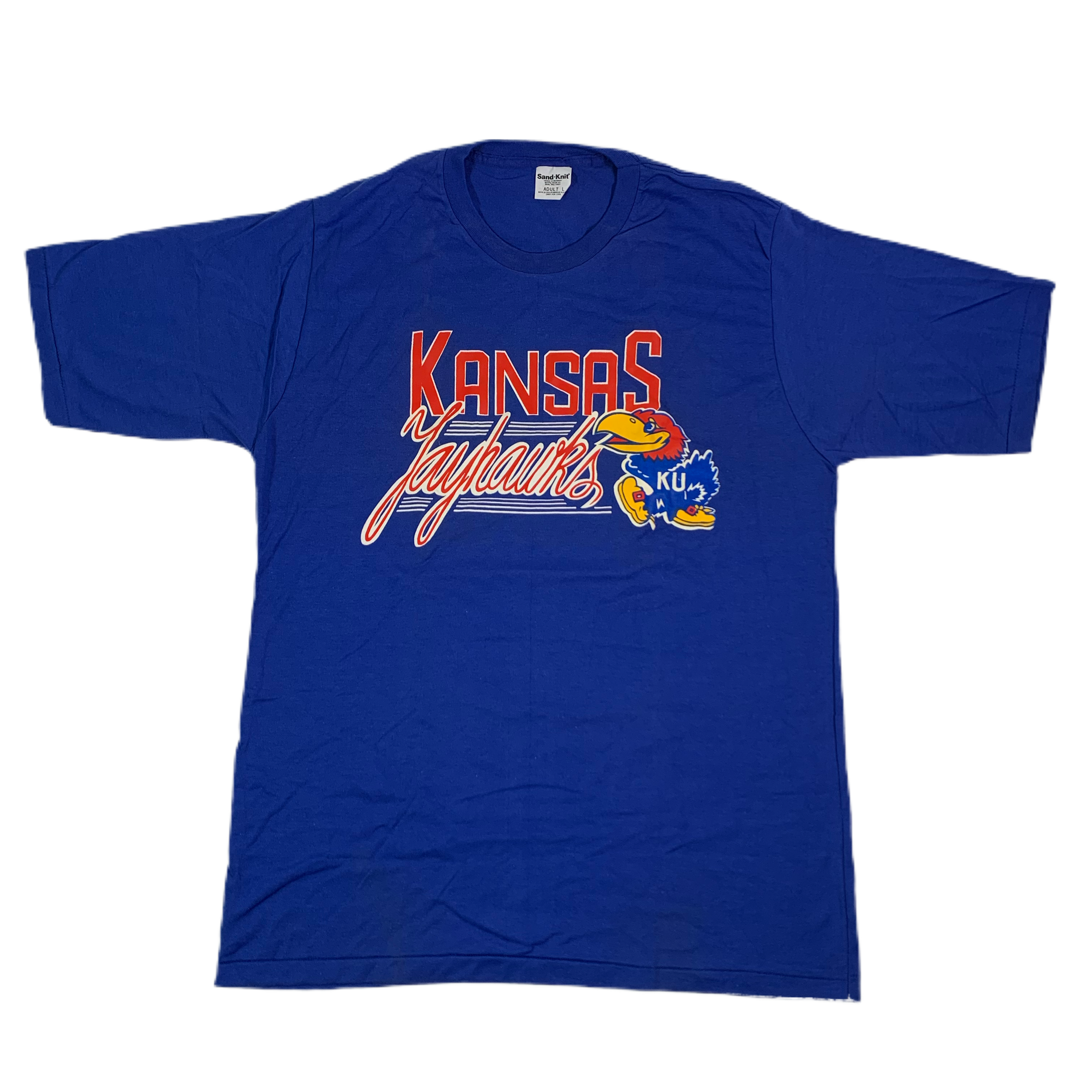 Vintage Kansas Jayhawks Sand-Knit T-Shirt