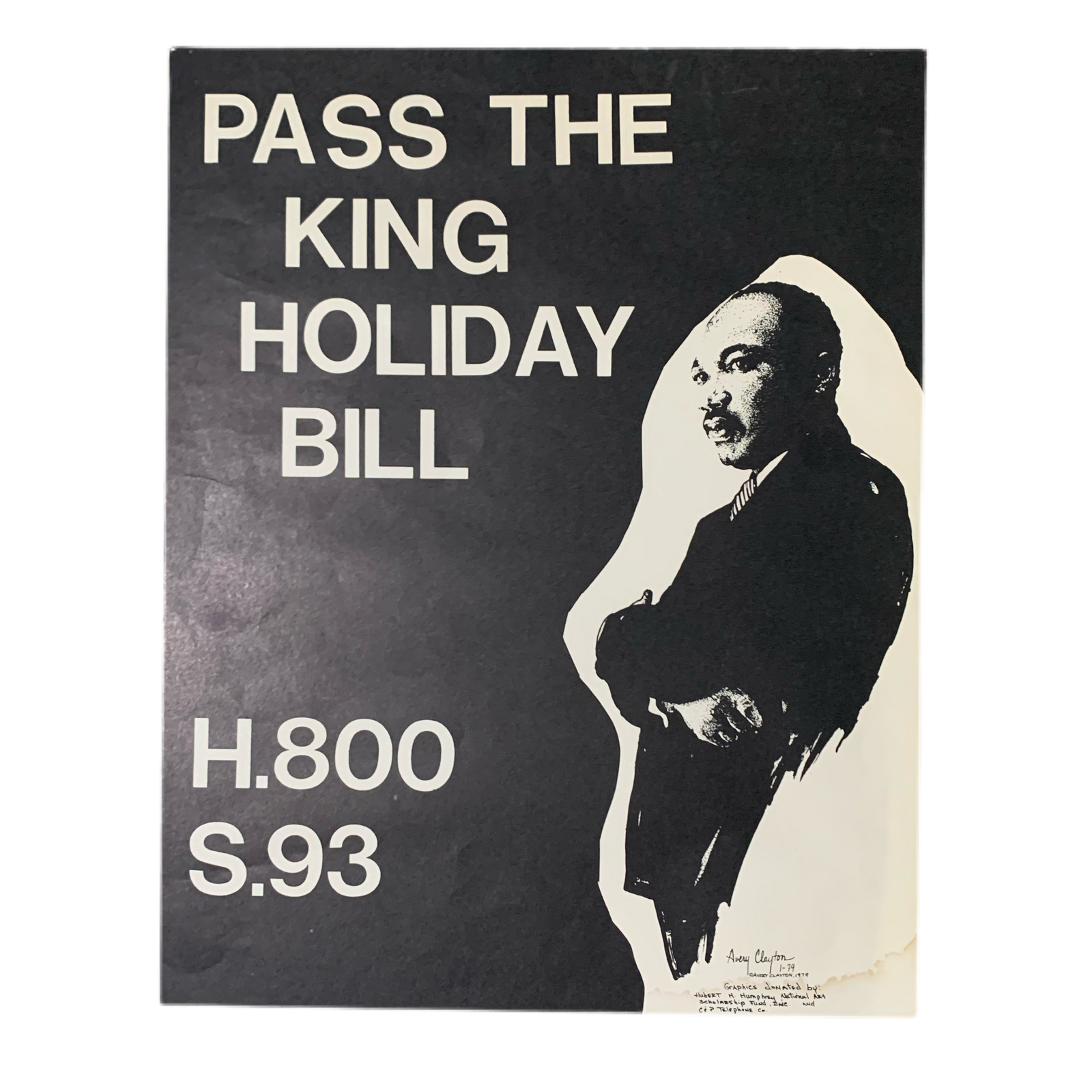 Vintage Martin Luther King, Jr. “Avery Clayton” Poster - jointcustodydc