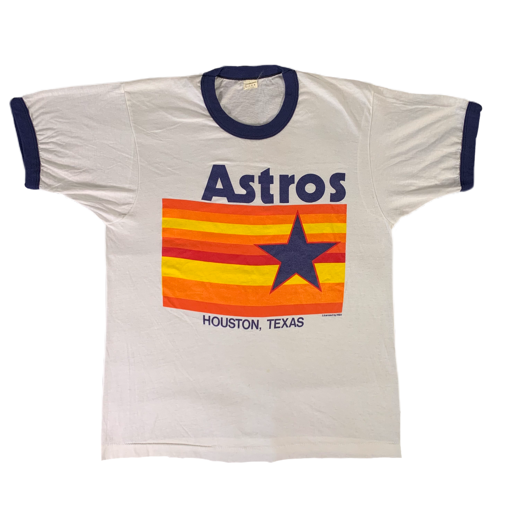 Vintage Y2K Essential Houston Astros Baseball Ringer T-Shirt – Agent Thrift