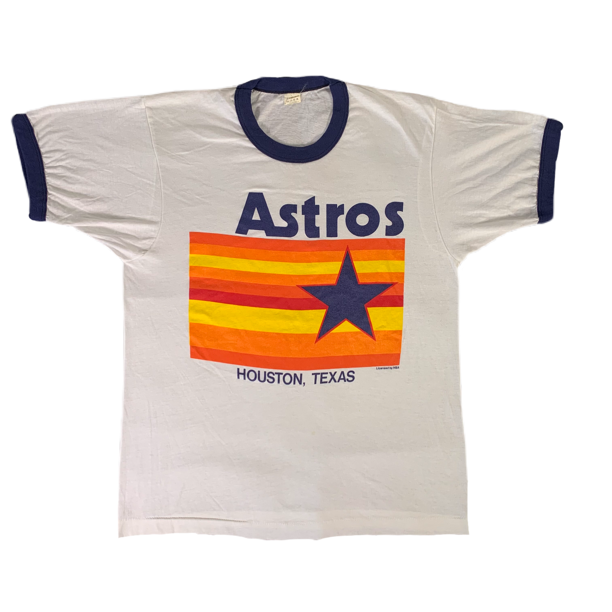 Vintage Houston Astros &quot;Texas&quot; Ringer Shirt