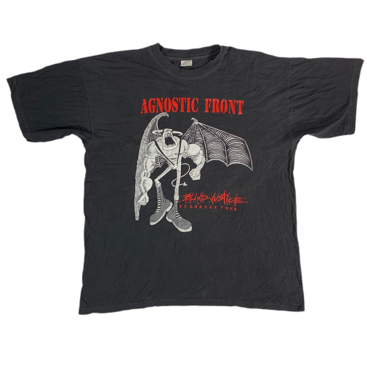 Vintage Agnostic Front &quot;Blind Justice&quot; T-Shirt - jointcustodydc