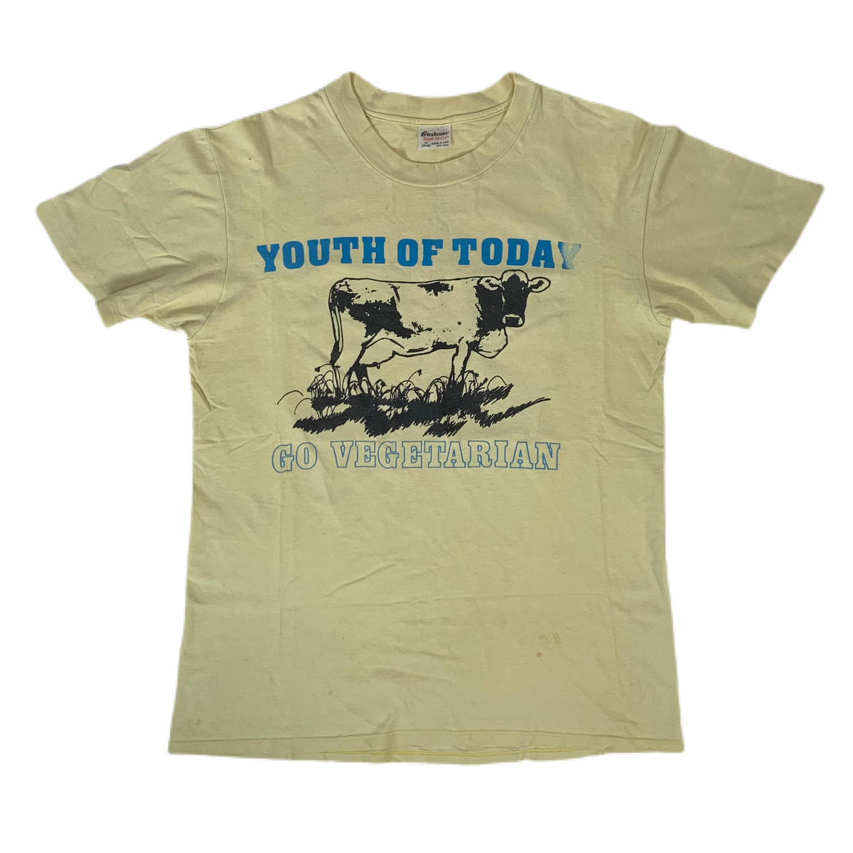 Vintage Youth Of Today &quot;Go Vegetarian&quot; Revelation Records T-Shirt