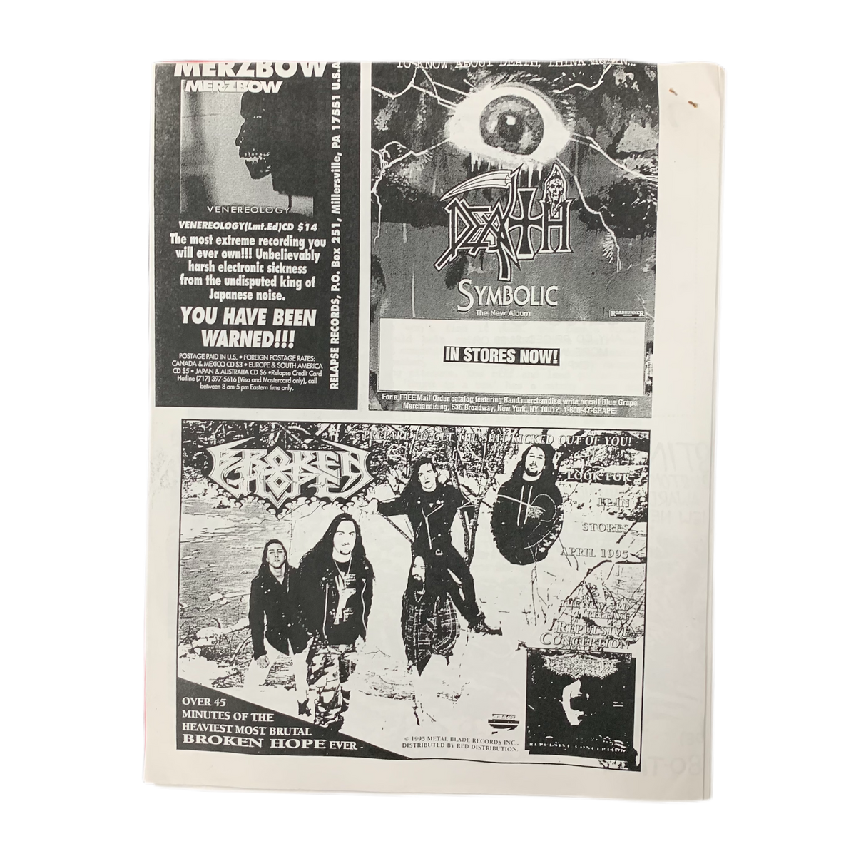 Vintage Midwest Metal Fanzine &quot;Issue 9&quot;