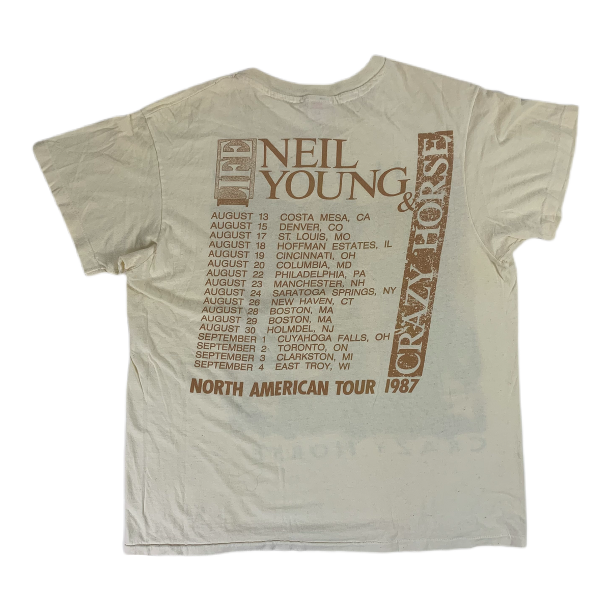 Vintage Neil Young &amp; Crazy Horse &quot;NA&quot; T-Shirt