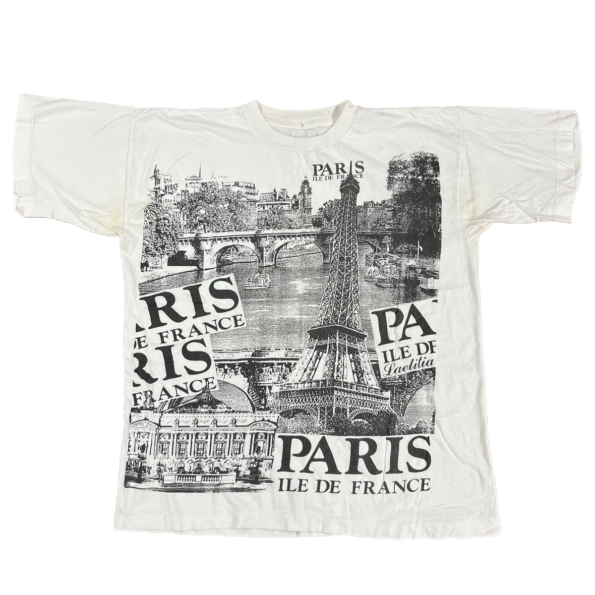Vintage Paris ILE De France &quot;Souvenir&quot; T-Shirt