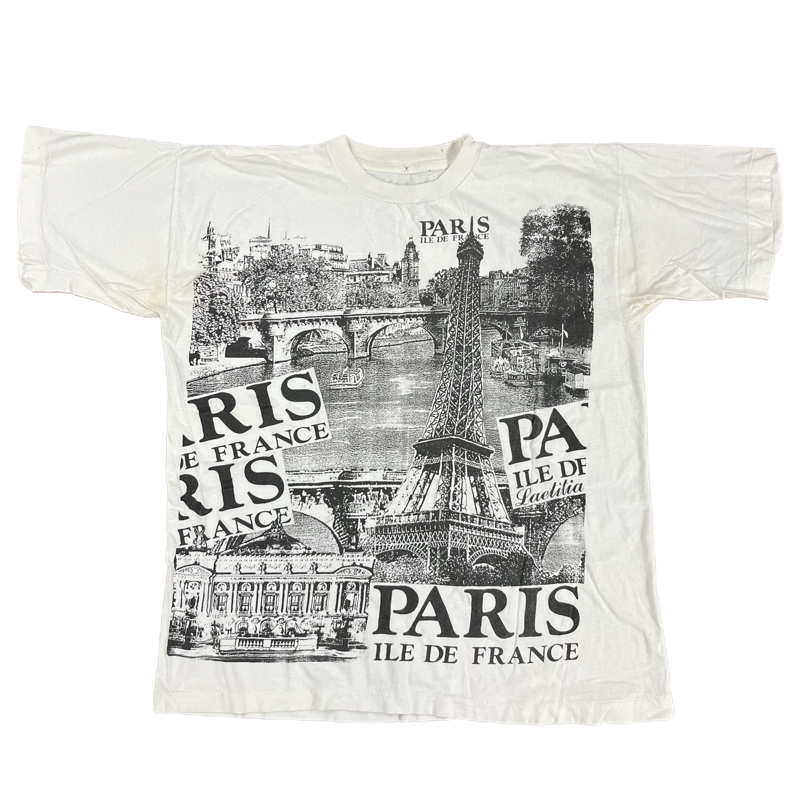 Vintage Paris ILE De France Souvenir T-Shirt