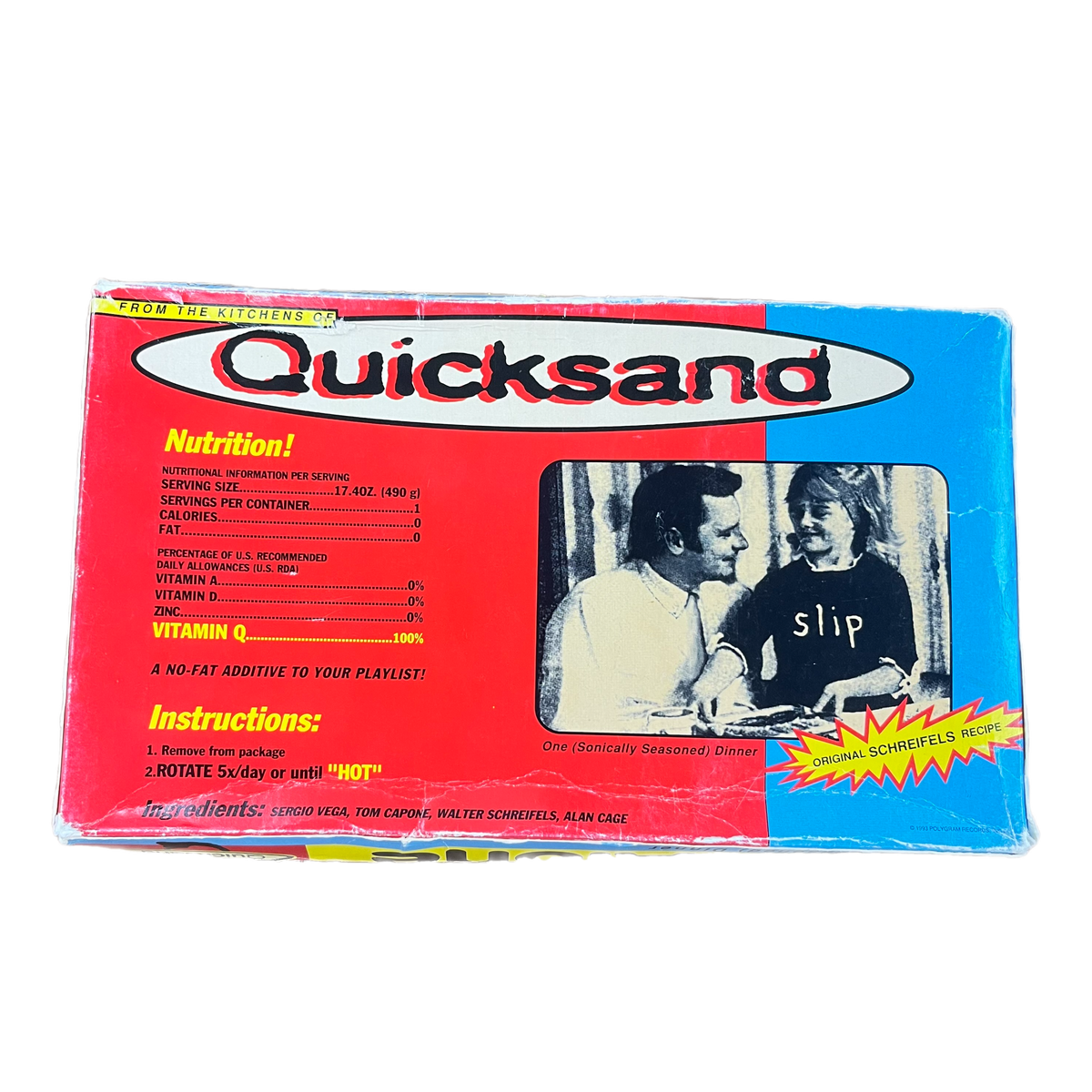 Vintage Quicksand &quot;Dine Alone&quot; TV Dinner Promo