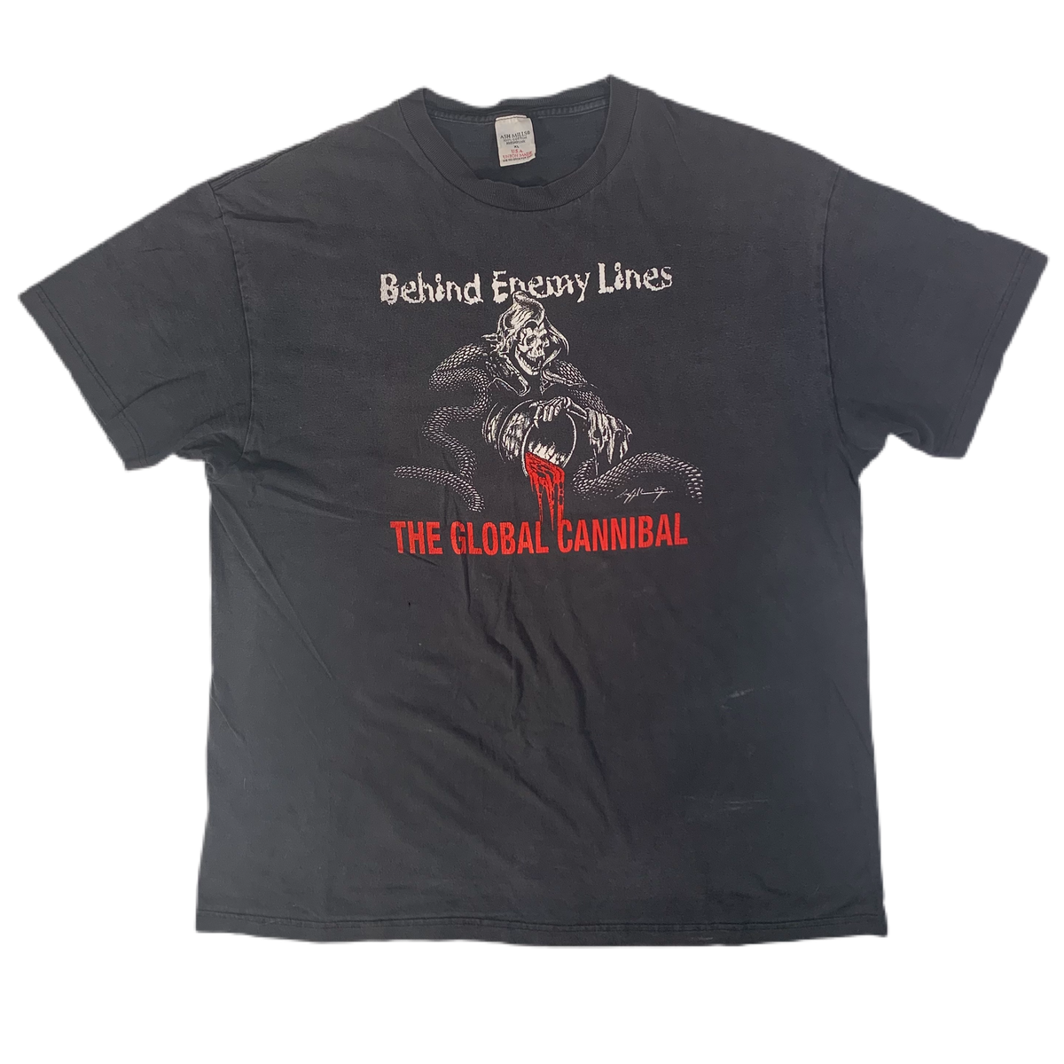 Vintage Behind Enemy Lines &quot;The Global Cannibal&quot; T-Shirt