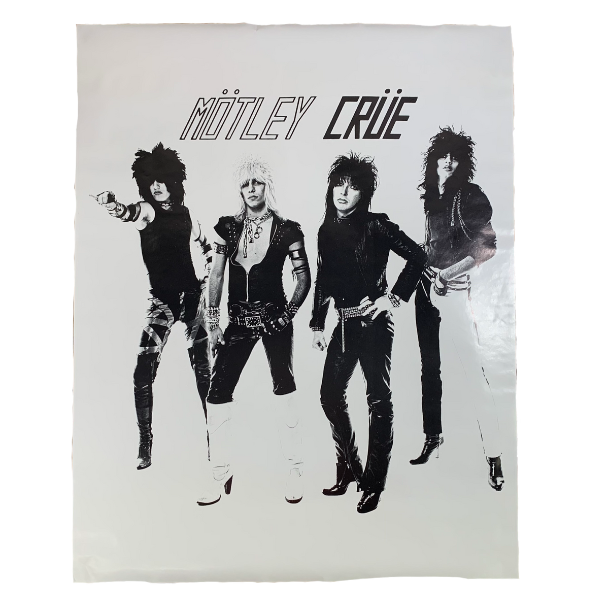 Vintage Mötley Crüe &quot;Group Photo&quot; Poster