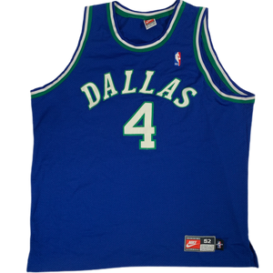 Vintage Nike NBA Dallas Mavericks Michael Finley #4 Jersey Size 4XL.