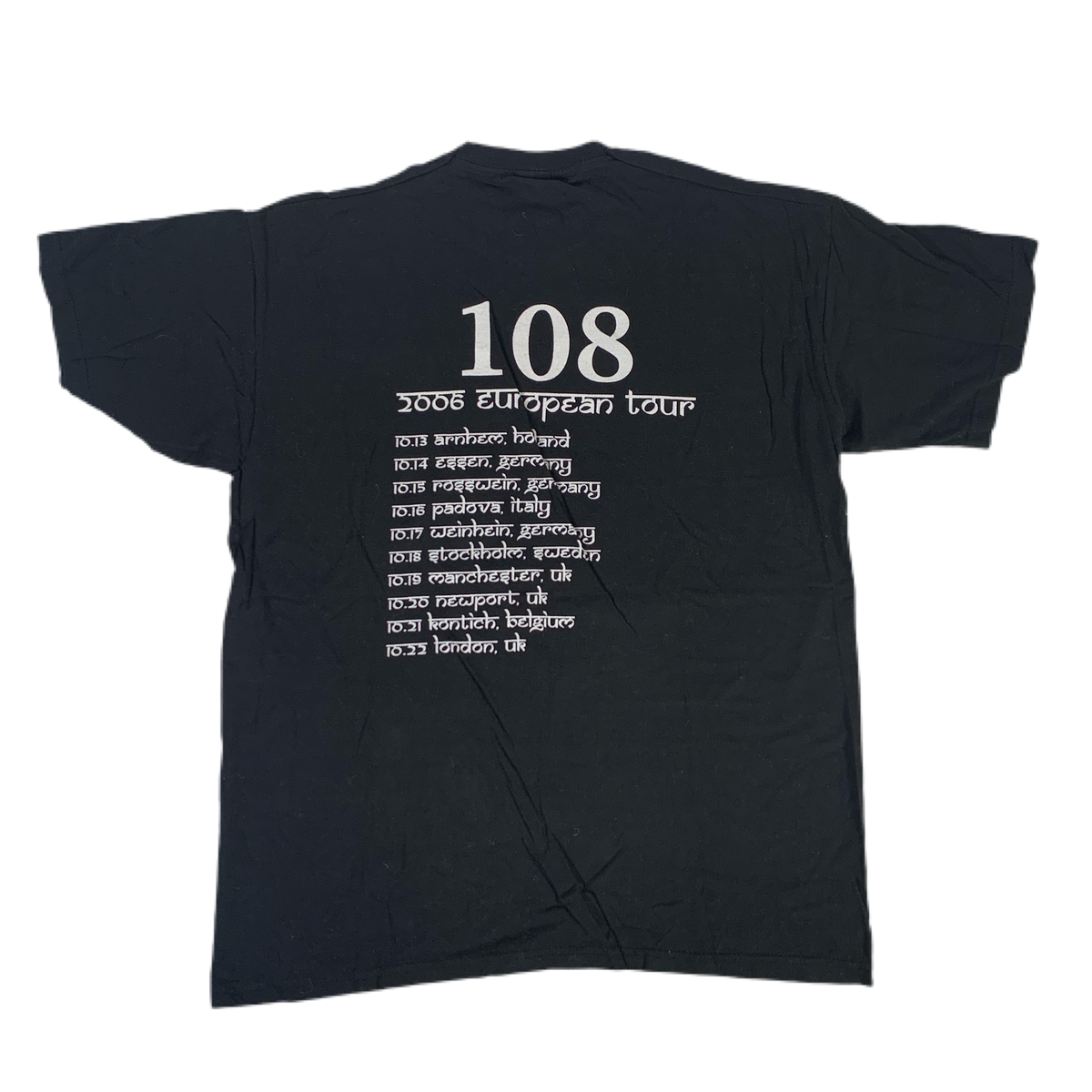 Vintage original 108 European Tour Shirt back 