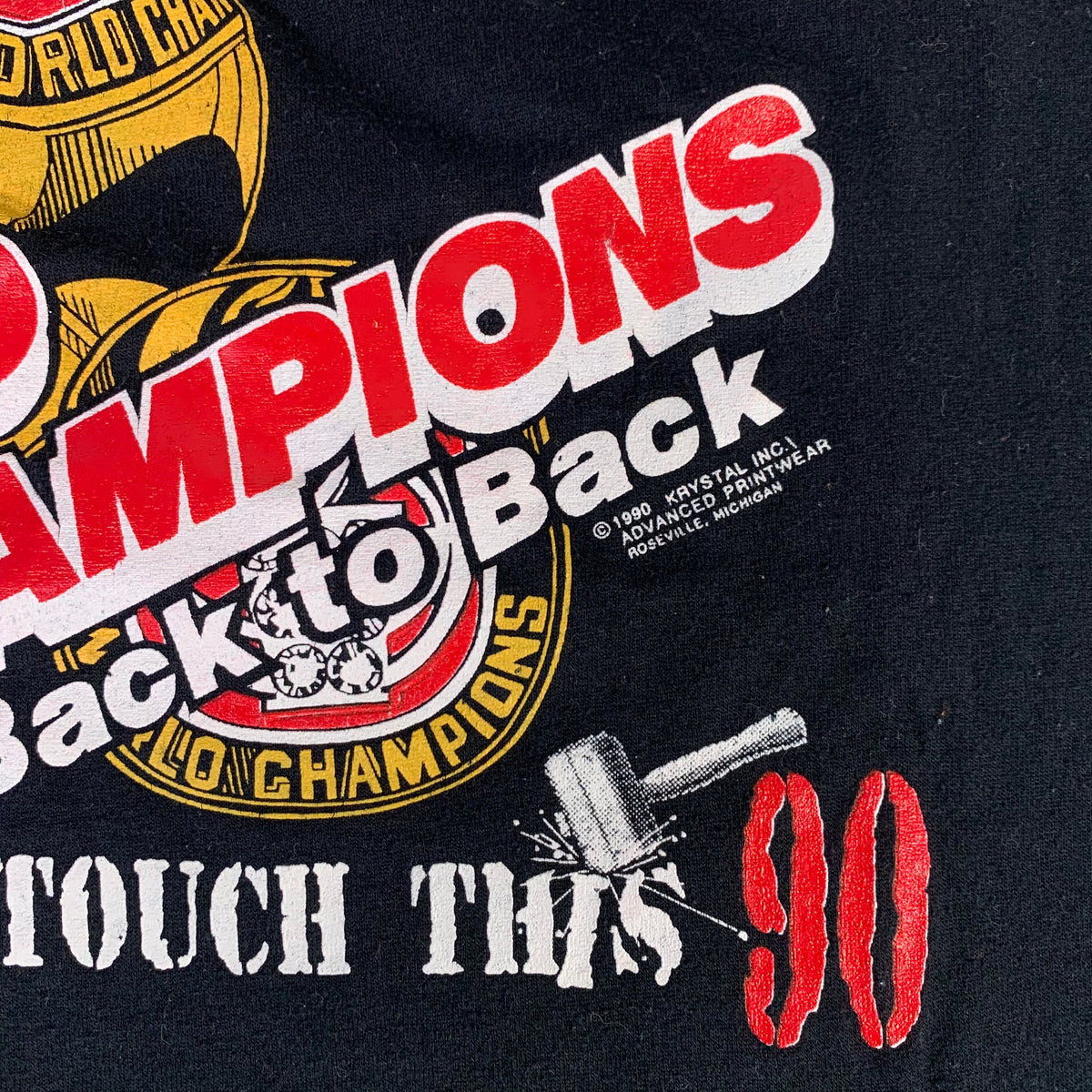 Vintage Detroit Pistons &quot;Bad Boys&quot; Hammer Time T-Shirt