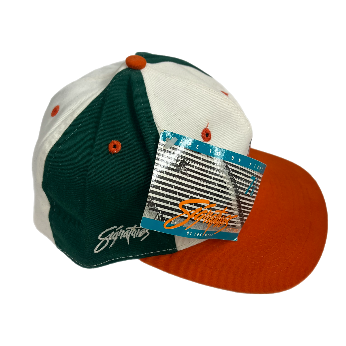 Vintage University Of Miami &quot;Hurricanes&quot; Signature Fitted Hat
