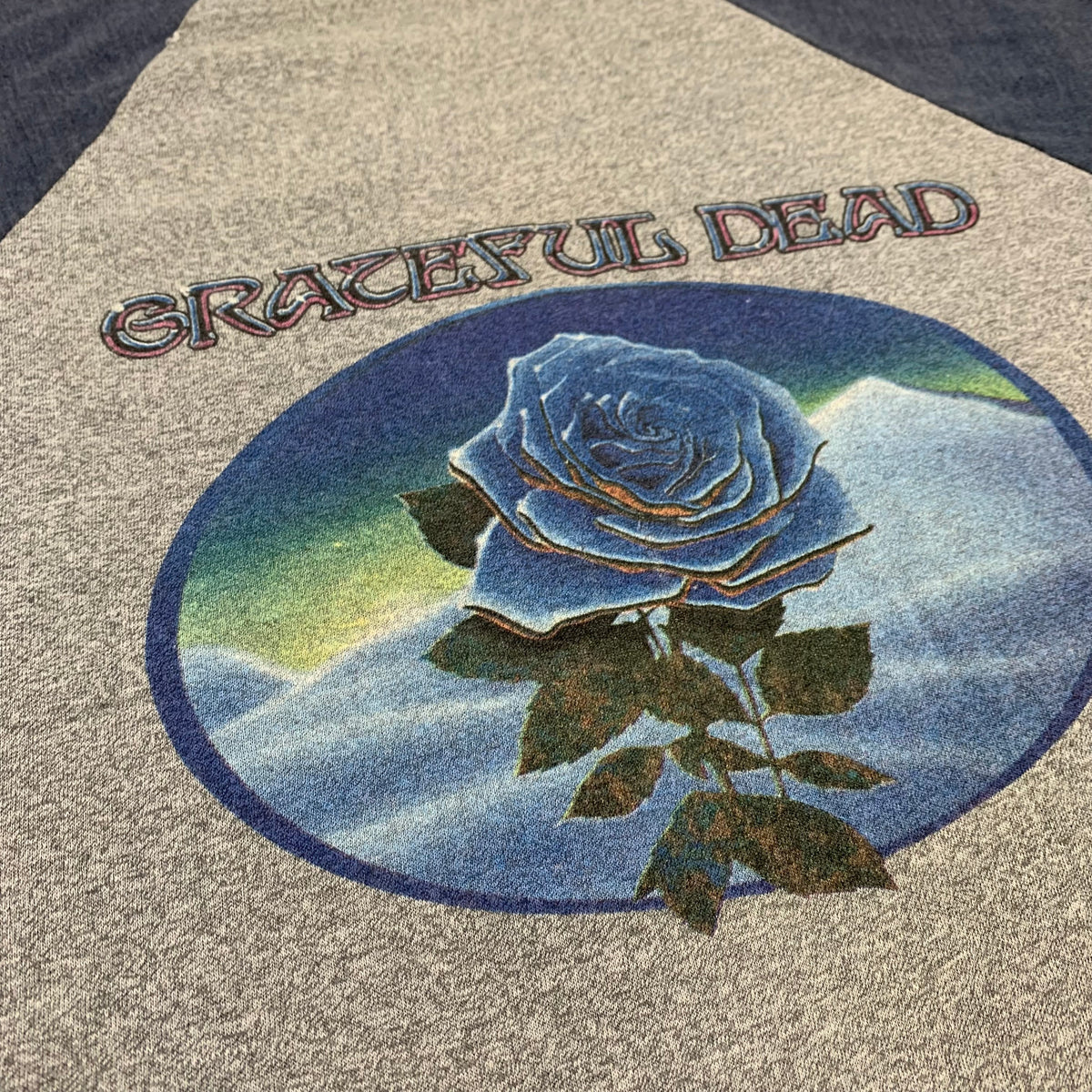 Vintage Grateful Dead &quot;Blue Rose&quot; Raglan Shirt