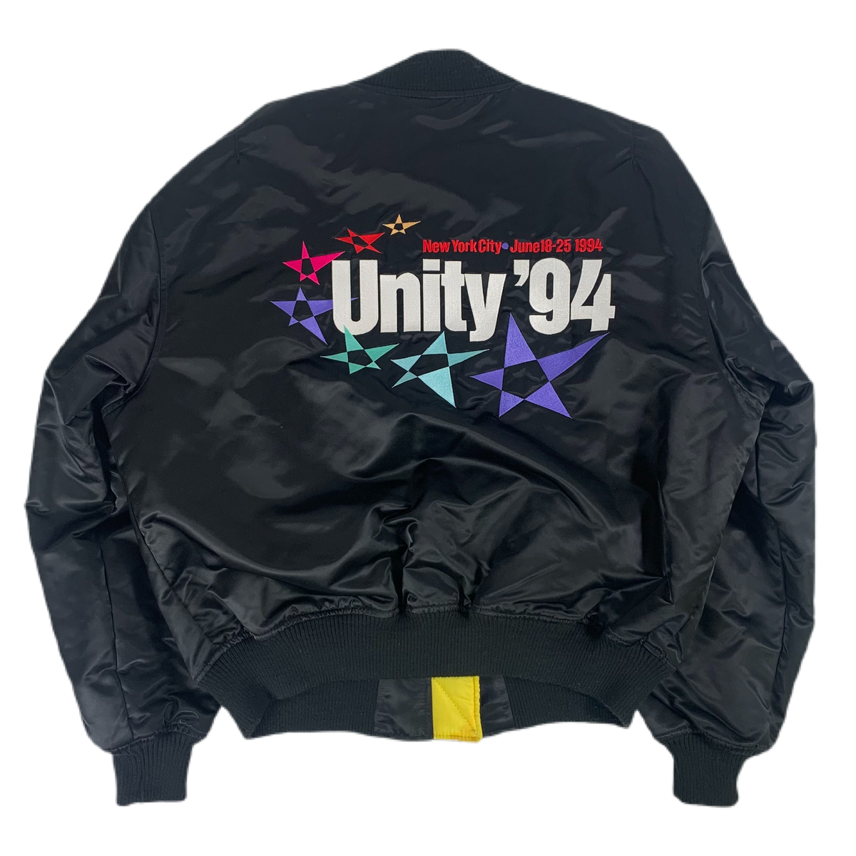 Vintage Unity &#39;94 &quot;New York City Gay Games IV&quot; Bomber Jacket