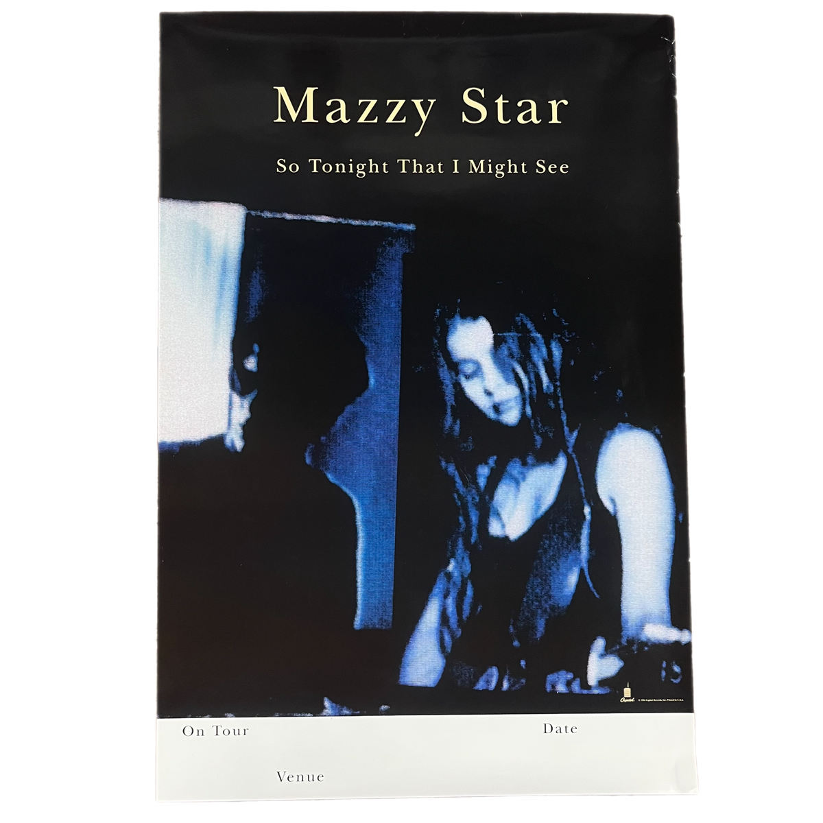 Vintage Mazzy Star &quot;So Tonight That I Might See&quot; Capitol Records Tour Poster