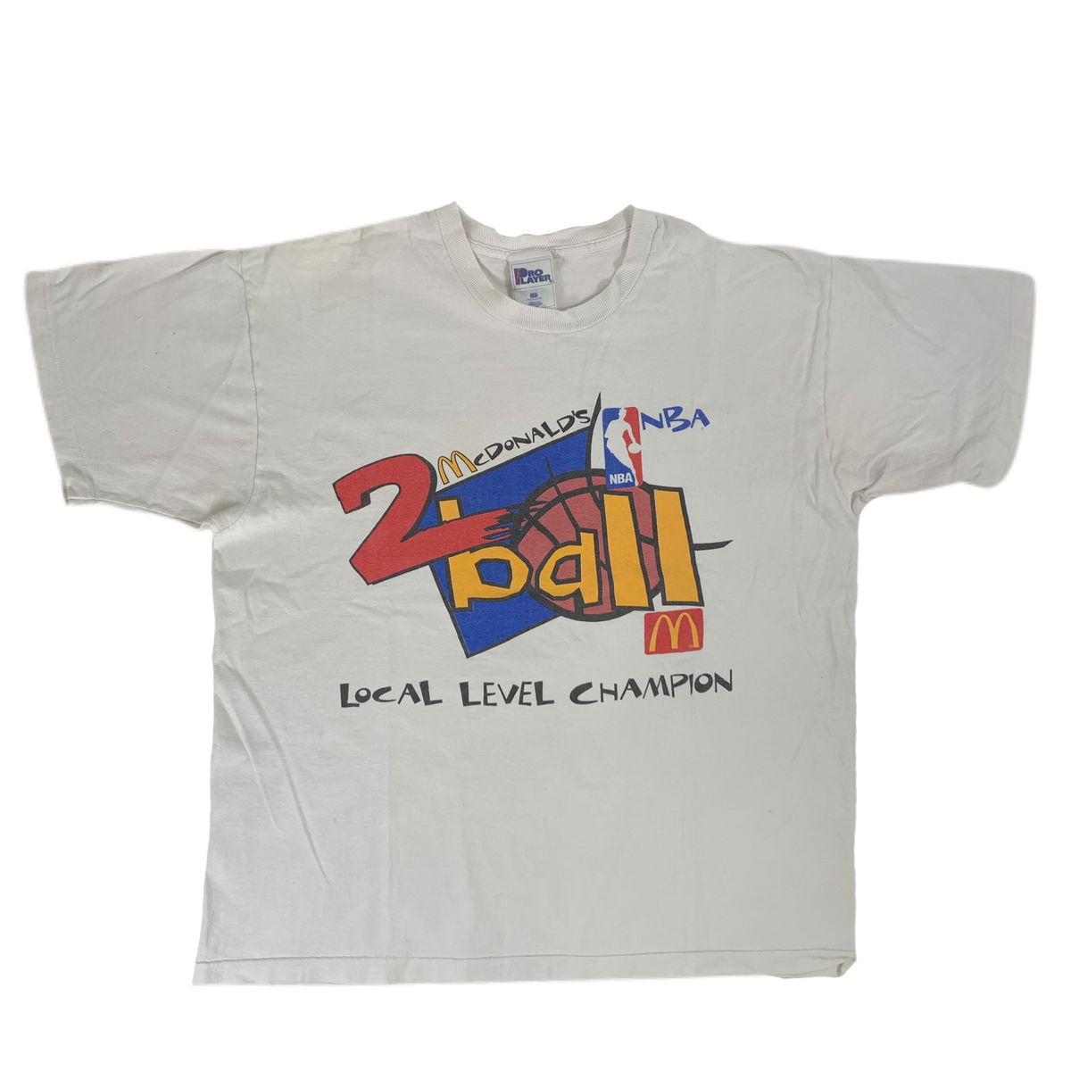 Vintage NBA &quot;McDonald&#39;s 2Ball&quot; Local Level Champion T-Shirt