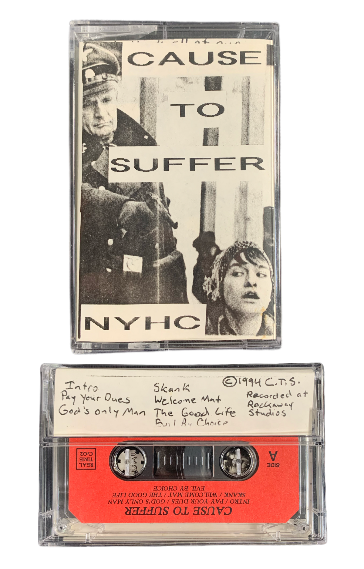 Vintage Cause To Suffer “NYHC” 1994 Demo Tape - jointcustodydc