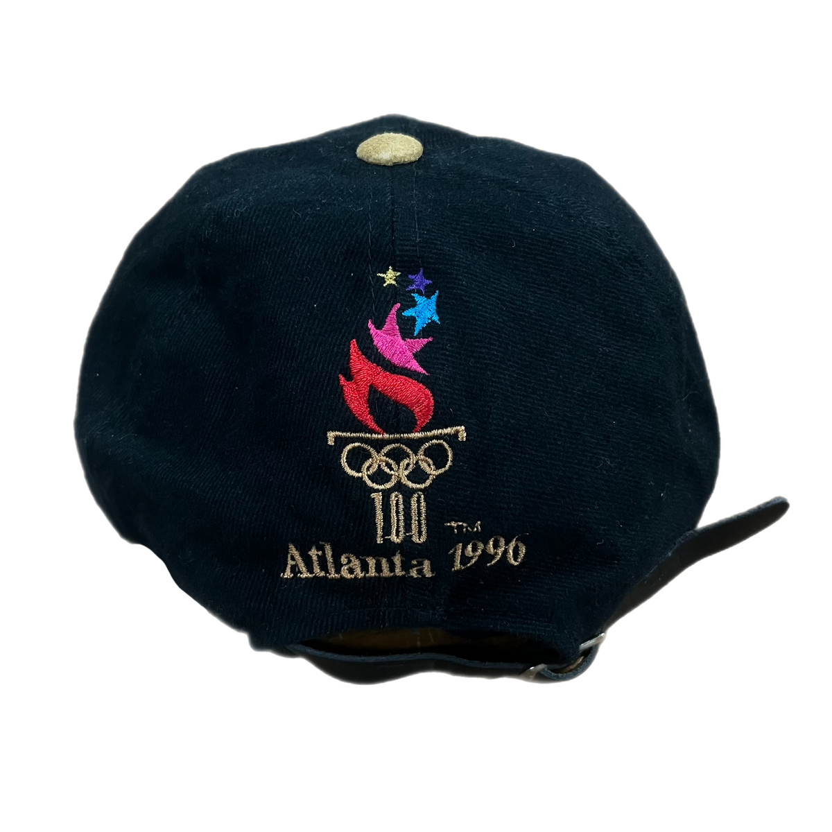 Vintage Atlanta Olympics 1996 Deadstock &quot;Suede Brim&quot; Strapback Hat