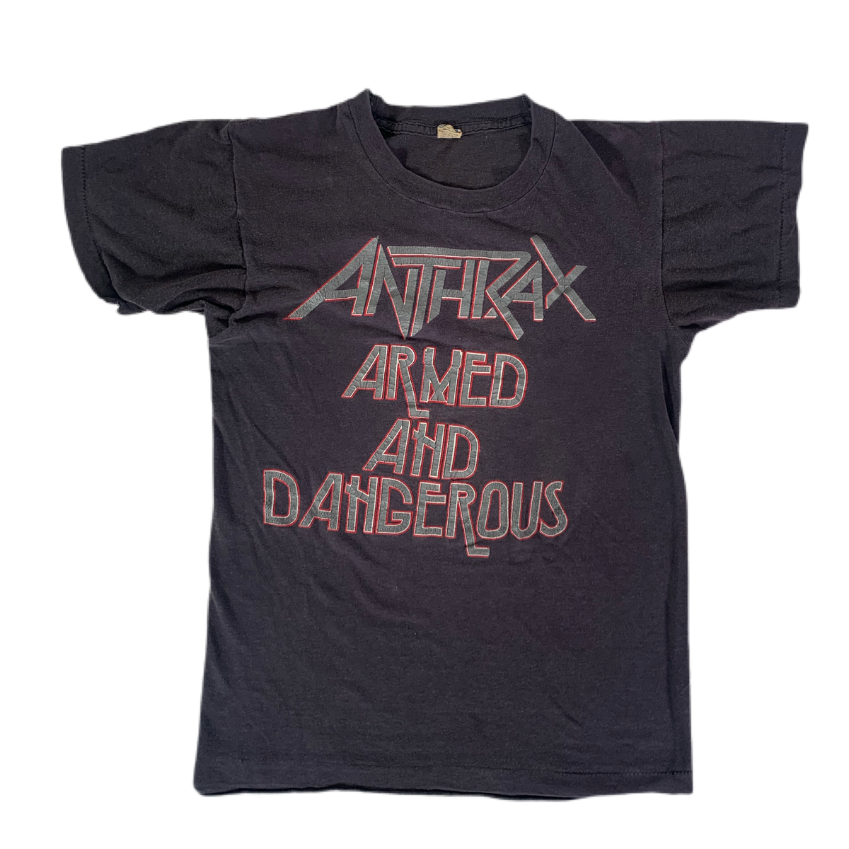 Vintage Anthrax &quot;Armed And Dangerous&quot; T-Shirt - jointcustodydc