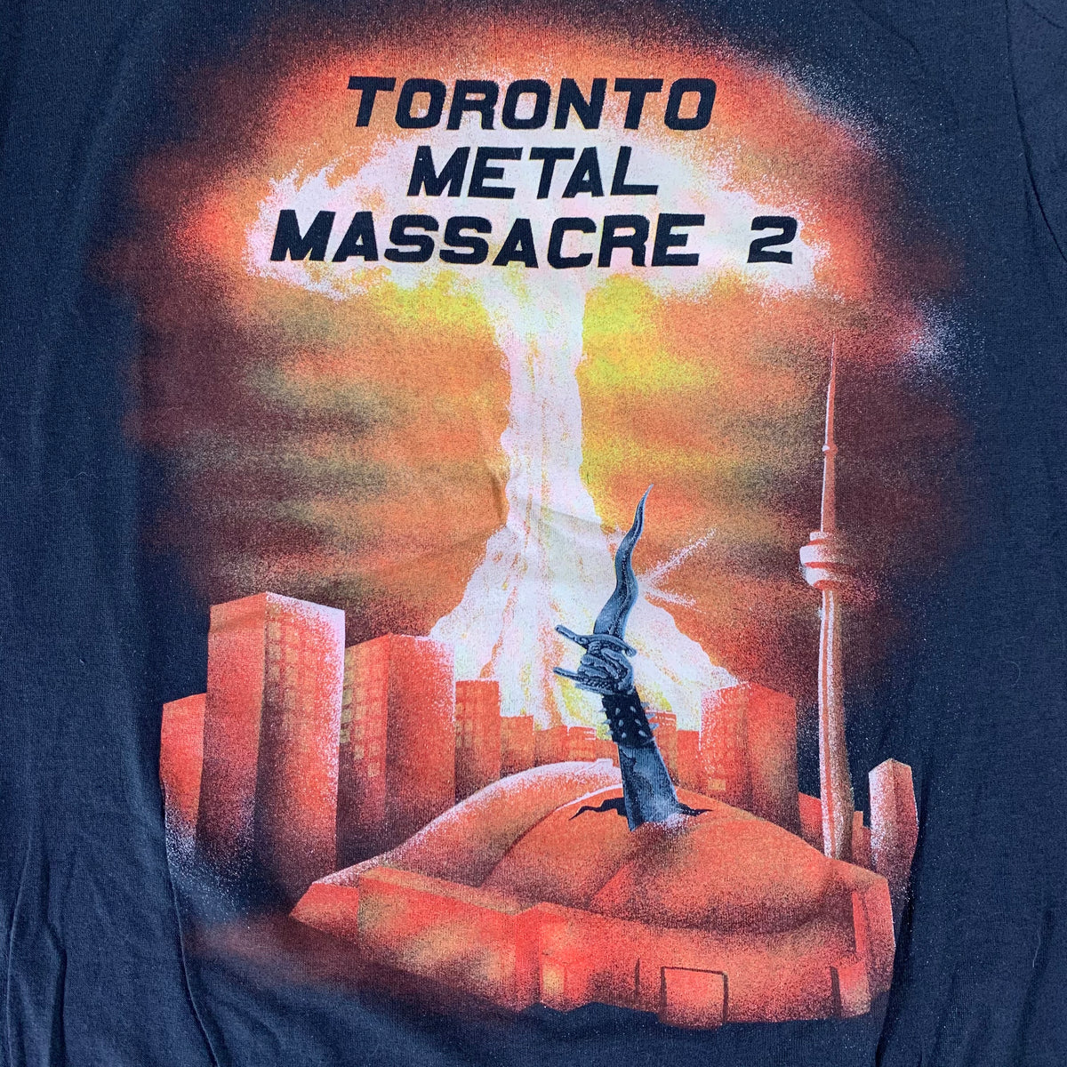 Vintage Toronto Metal Massacre 2 &quot;Death Angel Sick Of It All Razor&quot; T-Shirt