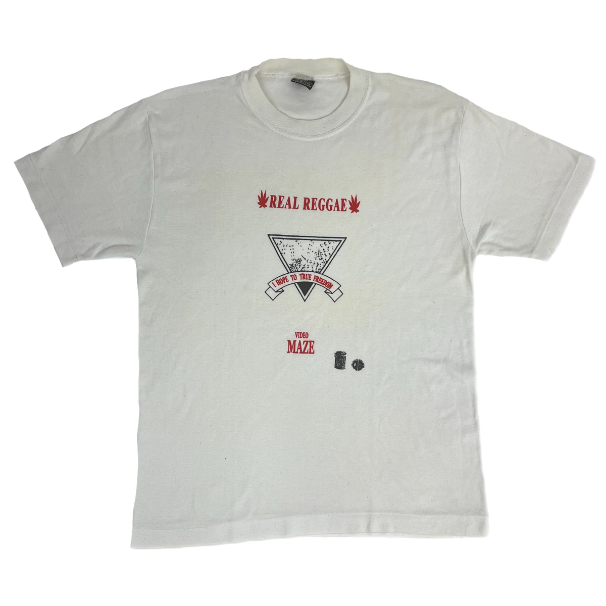 Vintage Real Reggae &quot;Video Maze&quot; Peaceful Records T-Shirt
