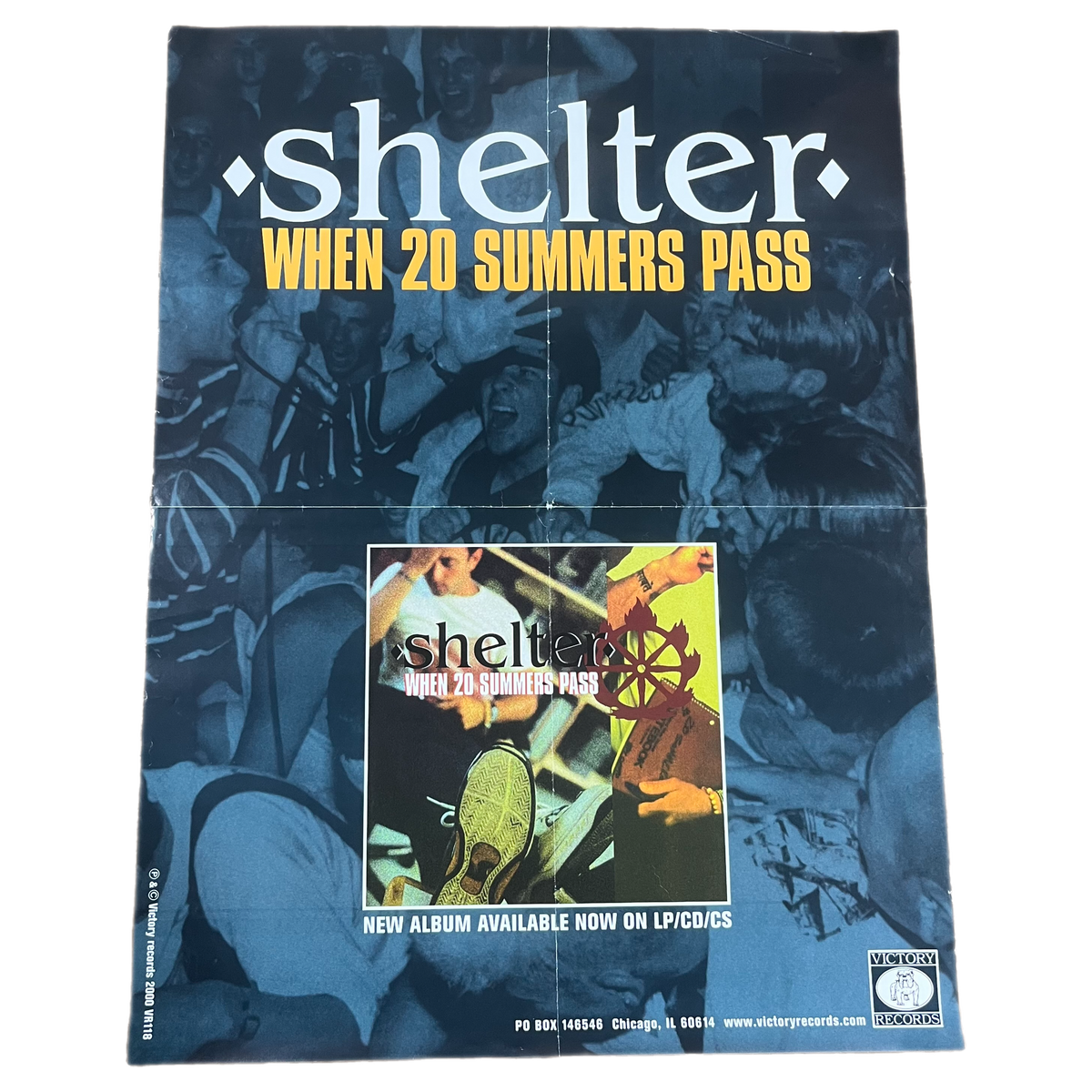 Vintage Shelter &quot;When 20 Summers Pass&quot; Victory Records Promotional Poster